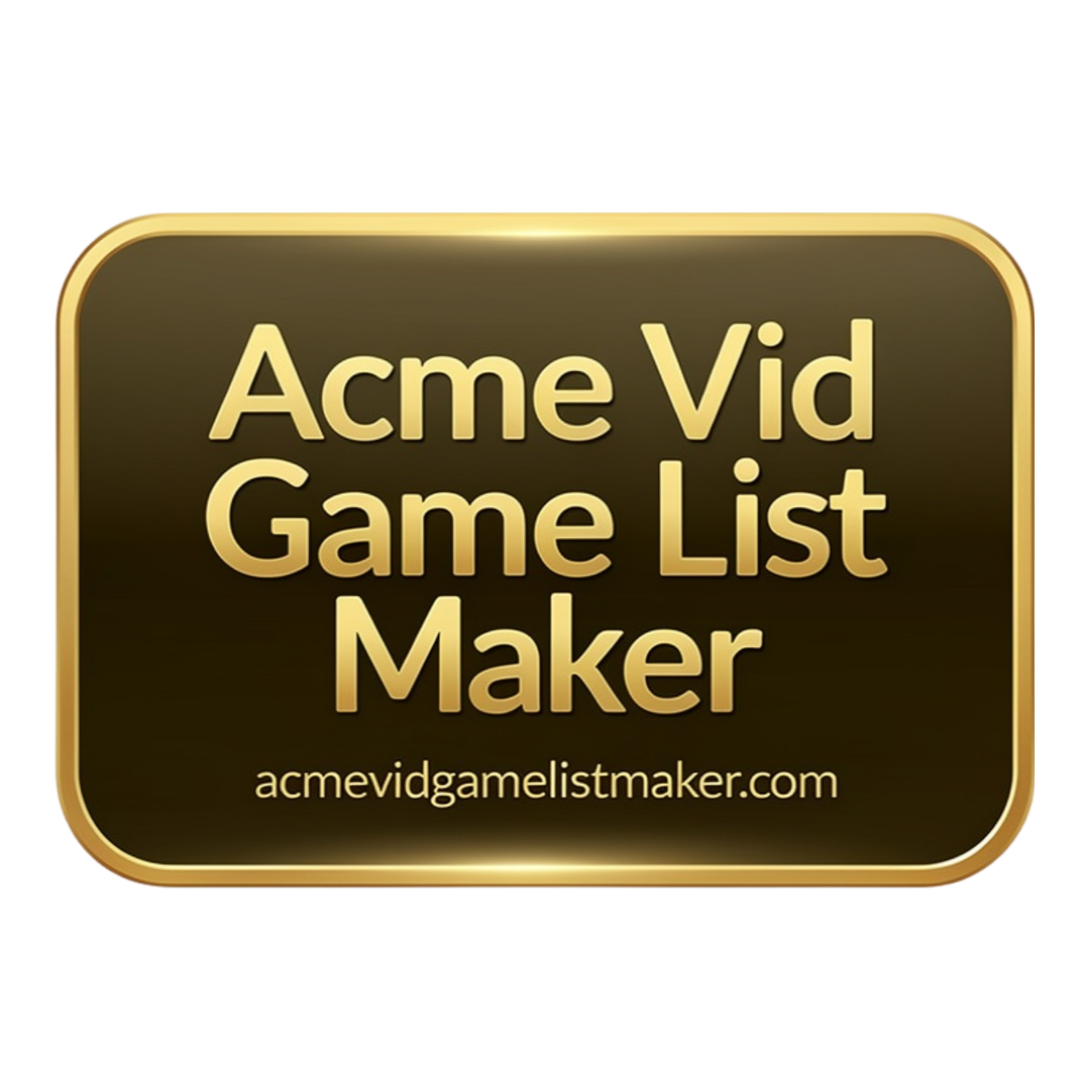 Acme Vid Game List Maker logo